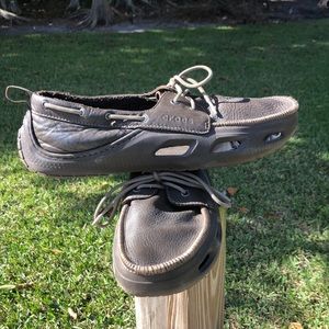Crocs Cove Sport Leather Boat Shoe Mens 